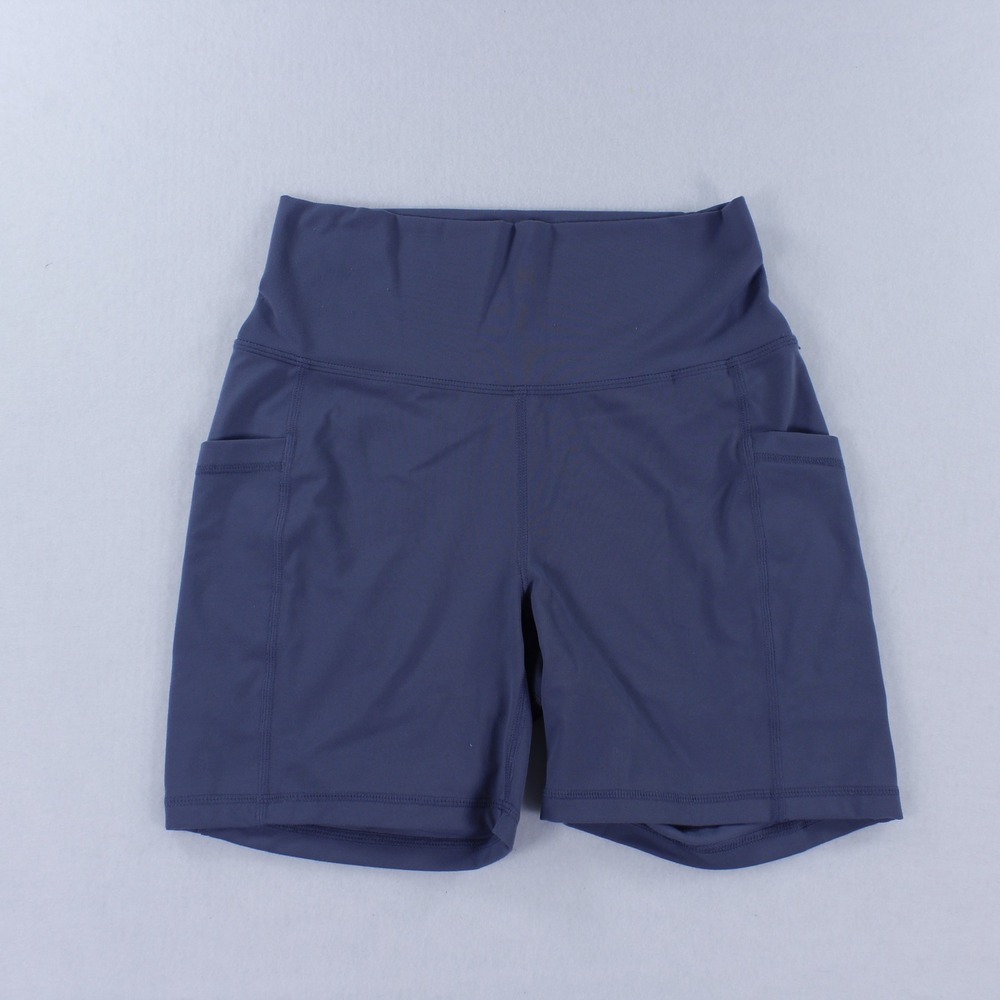 Roots Restore Pocket Bike Shorts 7" High Rise Blue Slate Athletic Cycling Mens M